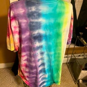 Rainbow tie dye t shirt soft nice material